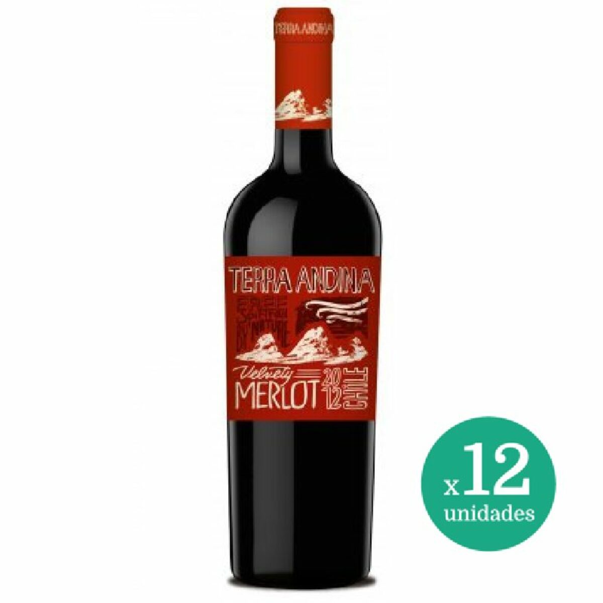 Terra Andina Free Merlot 750 cc x 12 unidades | Santa Rita