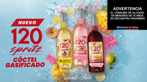 120 spritz cóctel gasificado